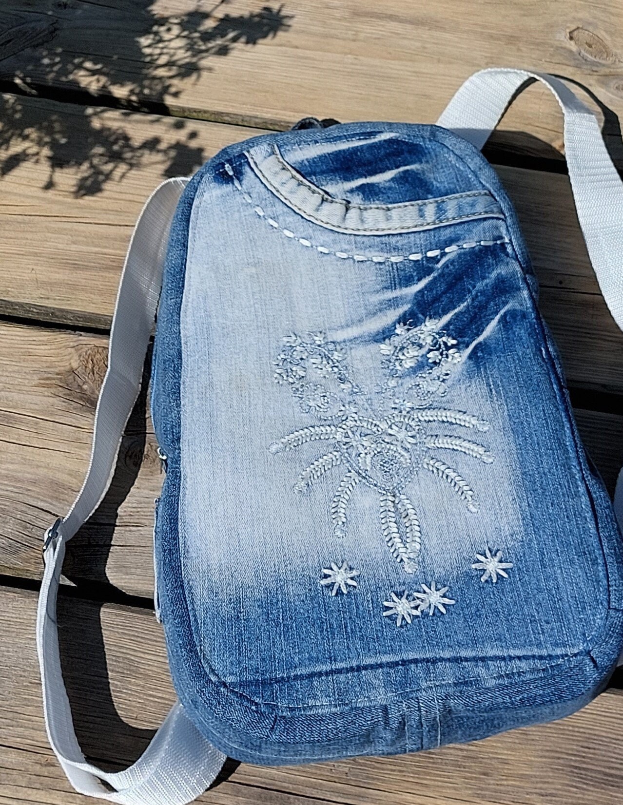 Denim Jeans Bag Etsy Hong Kong
