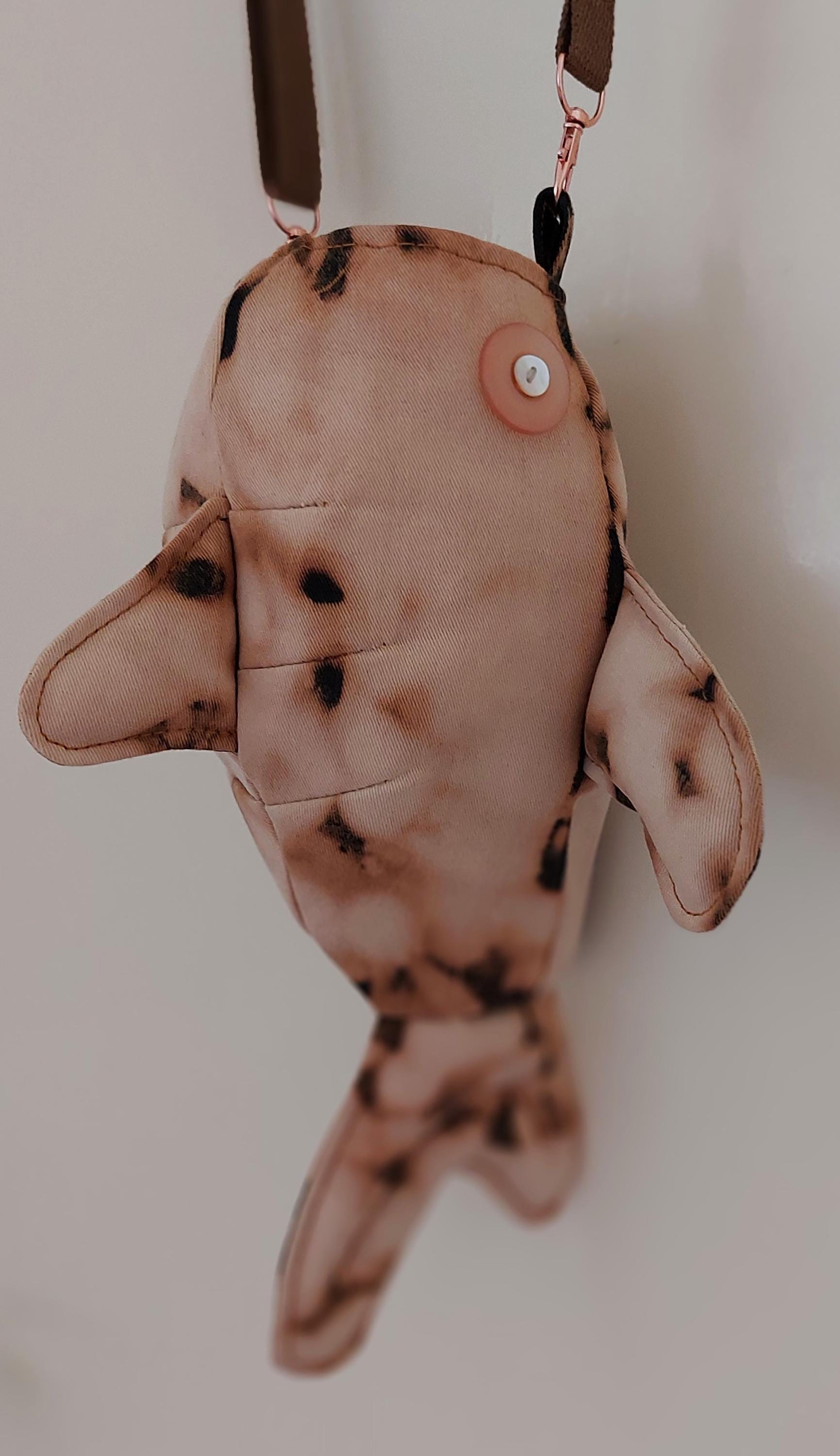 Spotted baby Whaleshark shoulderbag or jeans bag from sustainable recycled denim