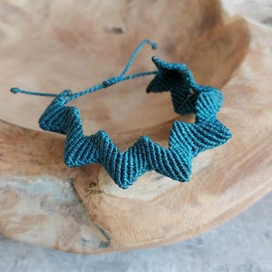 Handmade Macrame Bracelet: Waxed Polyester Boho Jewelry