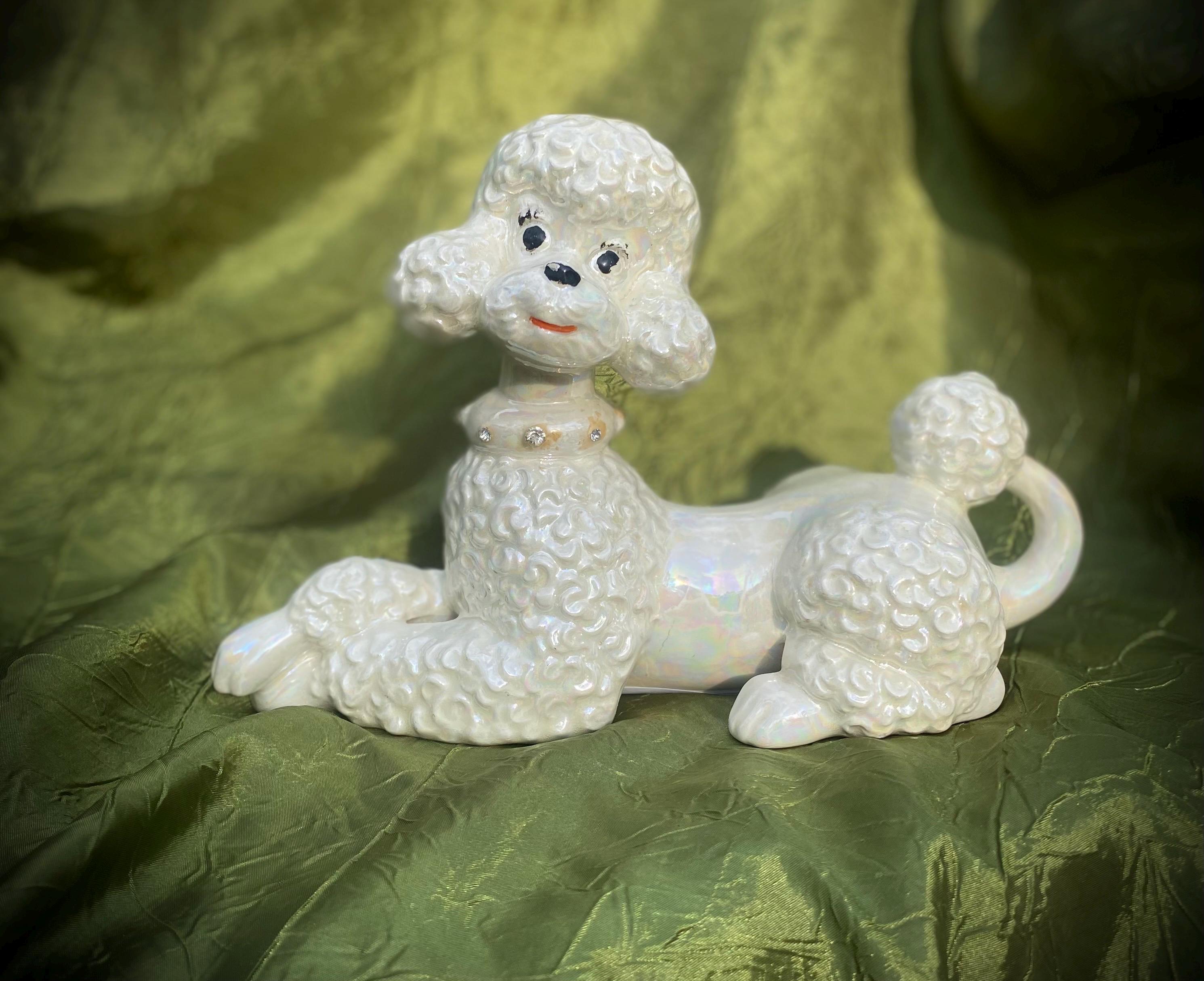 大型 60s プードル ビンテージ 陶器 ミッドセンチュリー 50s