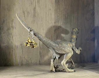 Python Wirbel Ohrhänger Ohrringe- Schlicht- Gold bemalt