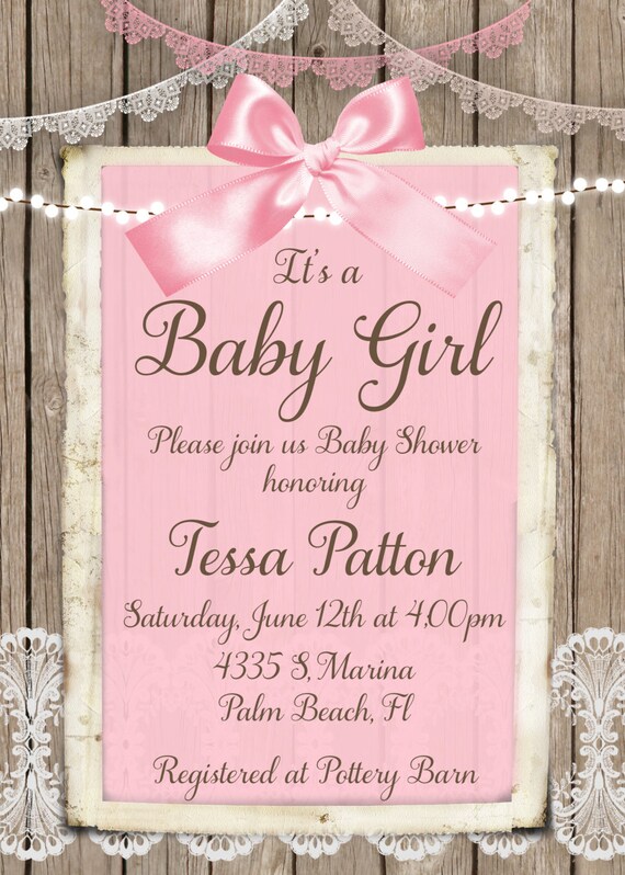 girly baby shower