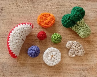 Fruits and Veggies Fillings *ONLY* Crochet Pattern for the Pie Crust Basket