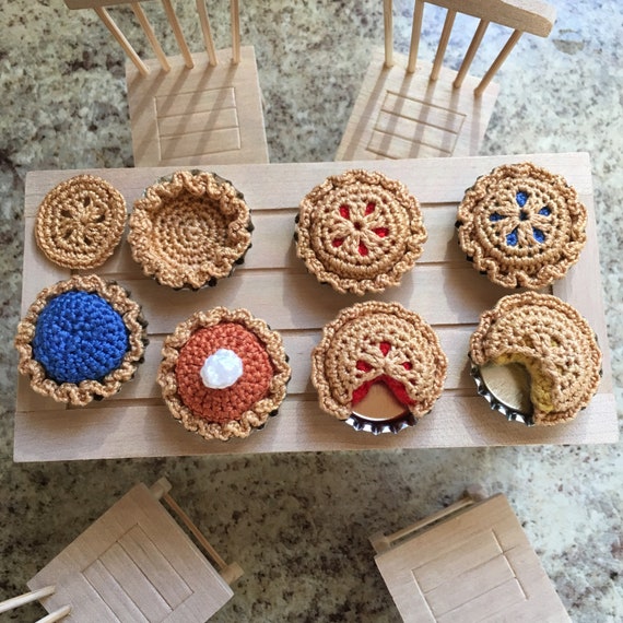 Bottle Cap Pies Crochet Pattern - Etsy 