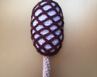 Patrón de crochet de barra de helado elegante