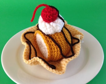 Mexican Fried Ice Cream Crochet Pattern