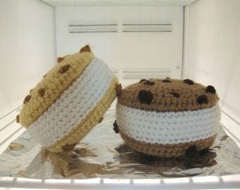 Ice Cream Cookie Sandwich Crochet Pattern