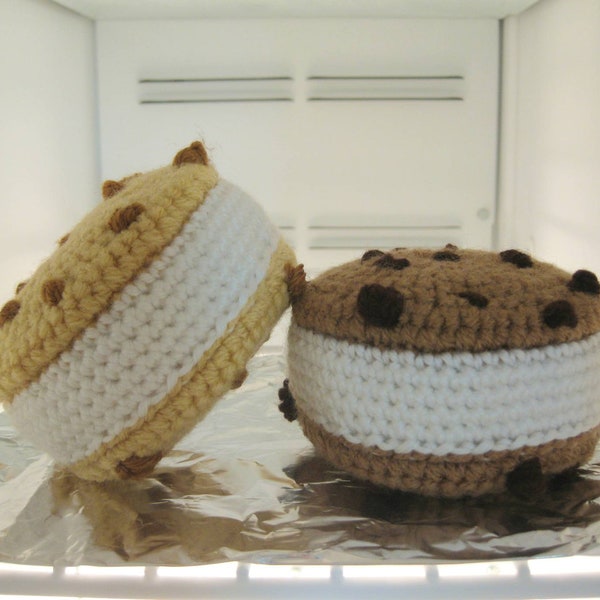 Ice Cream Cookie Sandwich Crochet Pattern