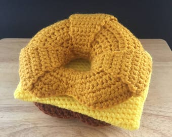 Croissant Breakfast Sandwich Crochet Pattern