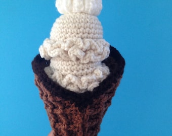 Waffles and Waffle Cone Sundae Ice Cream Crochet Pattern