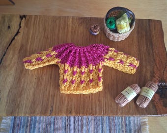 1:12 Crochet Dollhouse Sweater Ornament