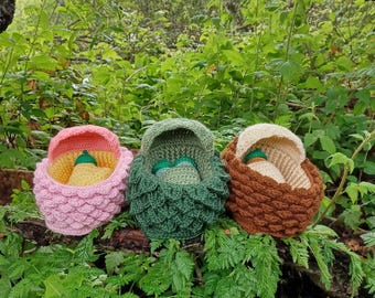 Nature Baby Bassinet Bag Crochet Pattern