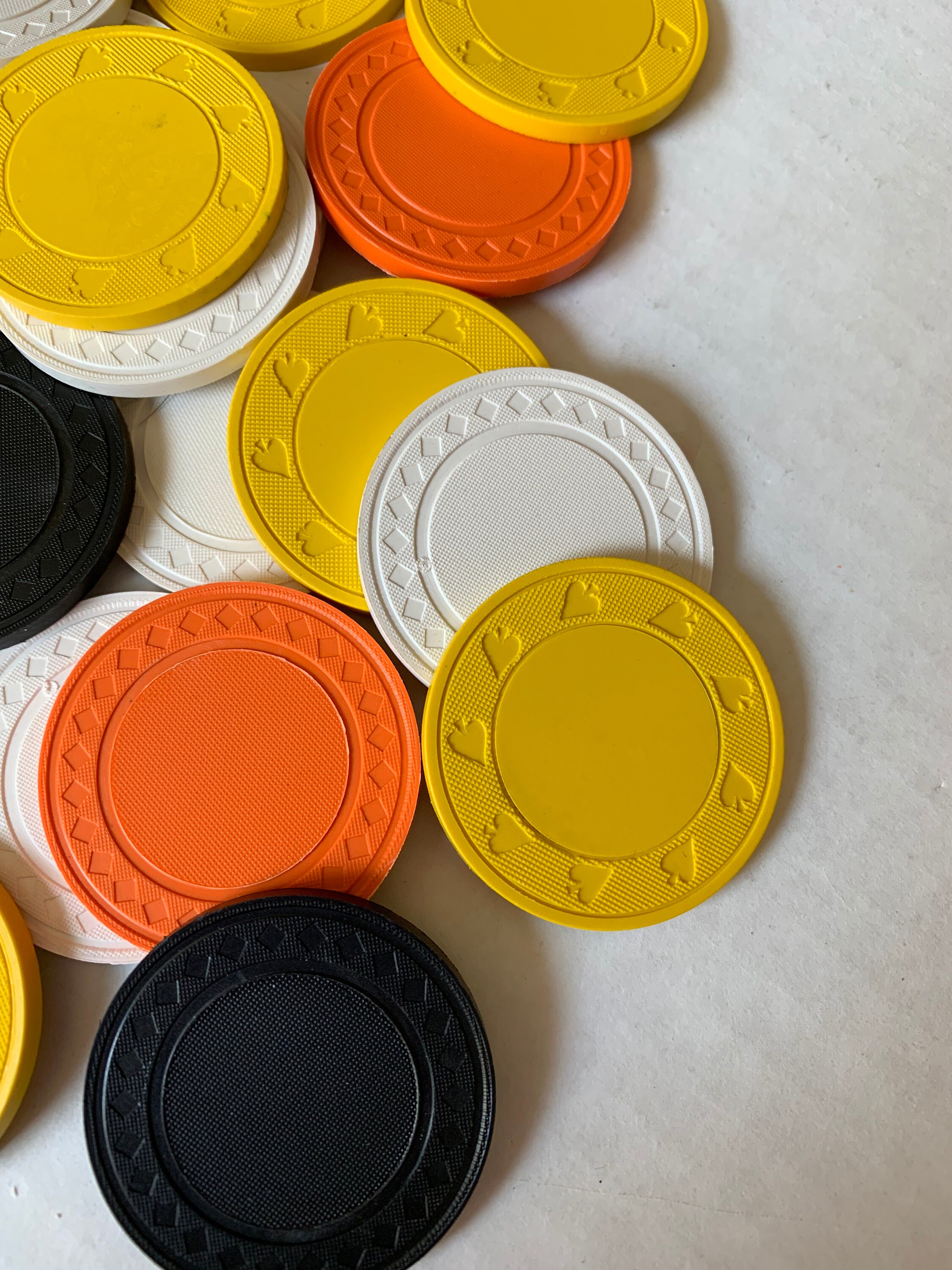Clay Poker Chips Assorted Colors Lots The Sound Weight Feel & Etsy