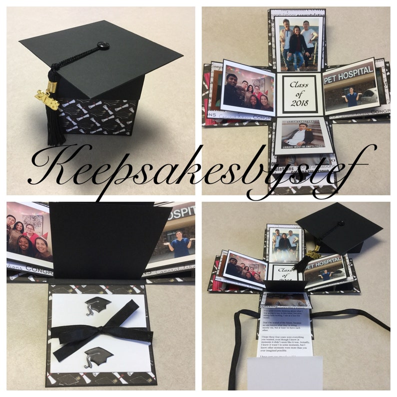 Download Graduation Exploding Box Graduation Explosion Box Photo Album Graduation Gift