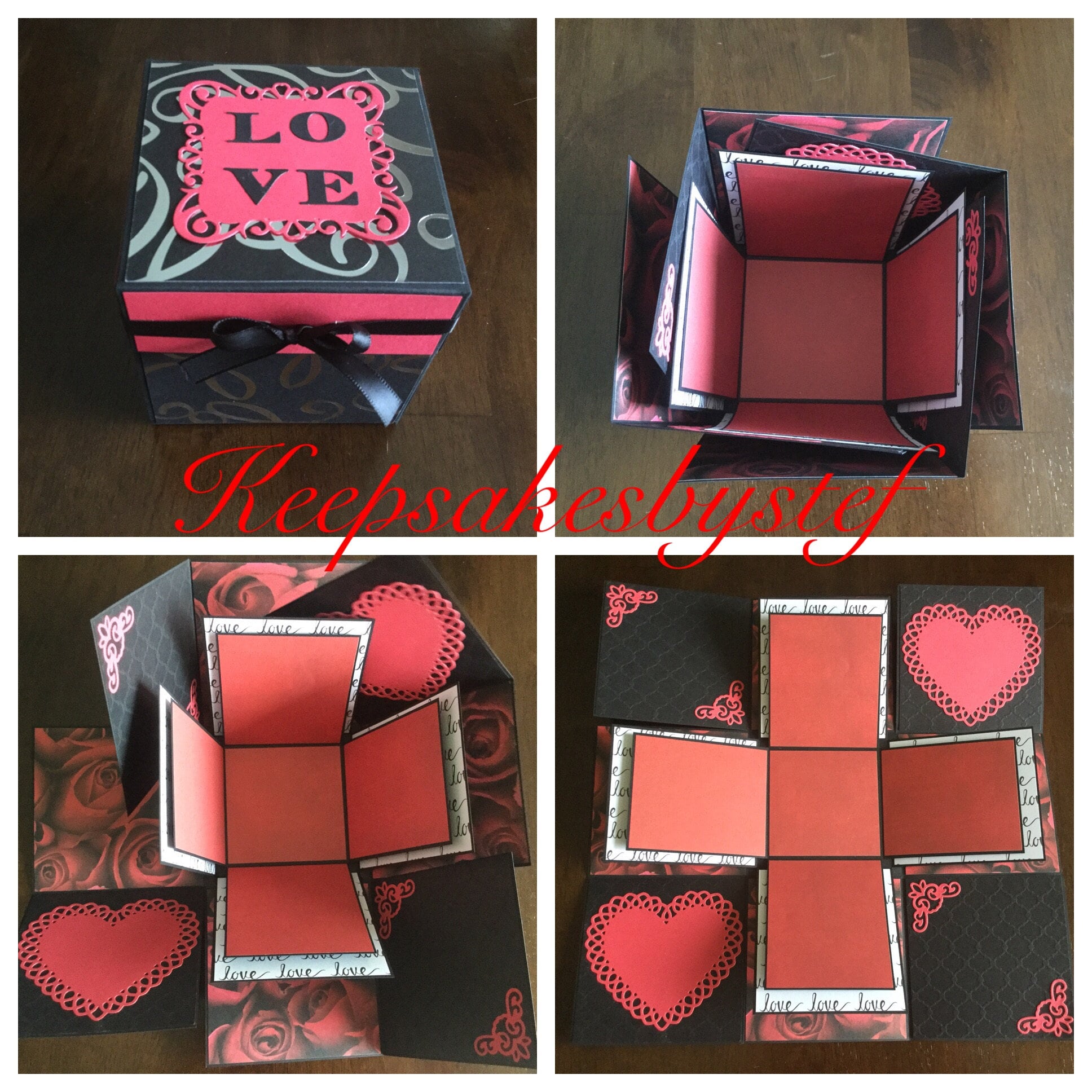 Love Heart Explosion Box Love exploding box Explosion Box | Etsy