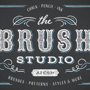 The Brush Studio Illustrator Brushes Swatches Patterns | Etsy