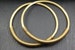 Brass Hoop Earrings, 8g 3.2mm Tesla coil Hoops, Ear weights Brass Earrings, Stretched Ears,  Pairs, Hangers  custom sizes. 8 sizes 