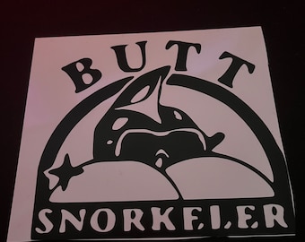 Butt Snorkeler Vinyl Decal