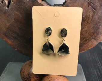 Elegant Triangle Glass Earrings