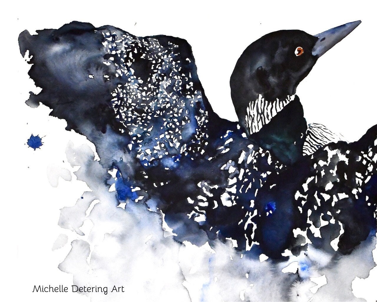 loon watercolor painting