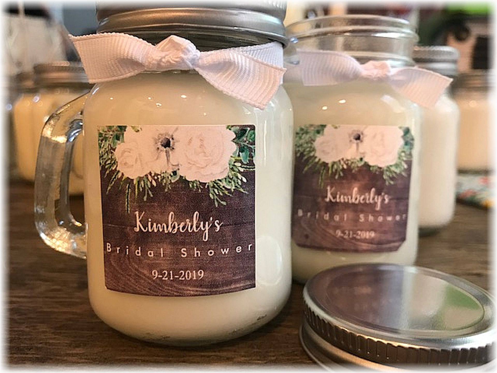 Wedding Favor Candles / Bridal Shower Favors / 4.75 oz Soy | Etsy