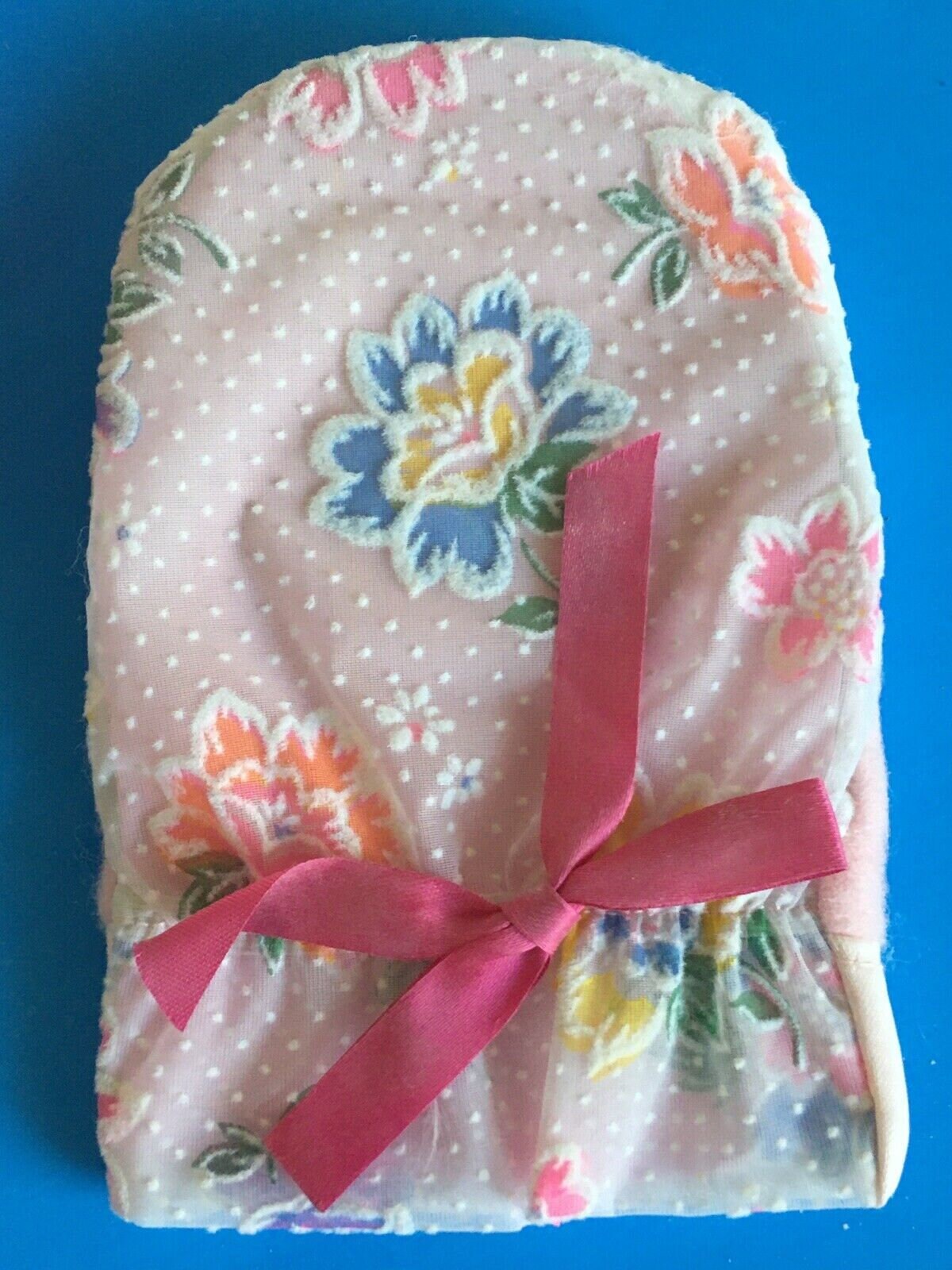 Vintage 1950s Helene Pessl Little Lady Pastel Powder Puff Mitt Pastel