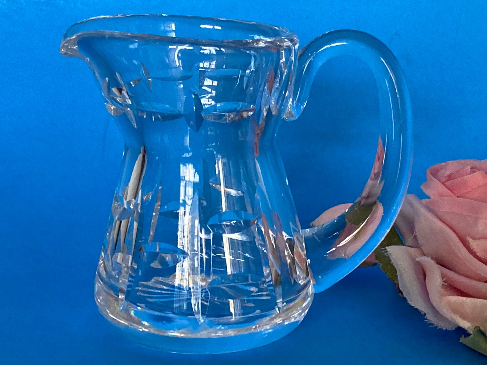 Vintage Waterford Crystal TRALEE Creamer Signed Gothic Mark