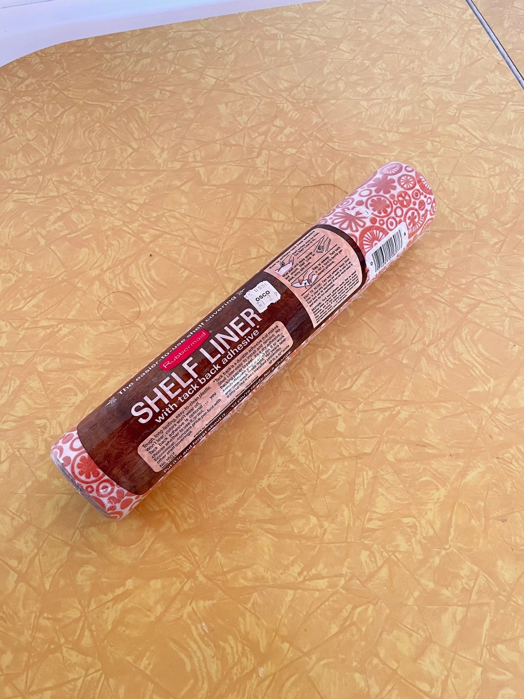 Vintage Rubbermaid Shelf Liner Tack Back Adhesive Flower Etsy