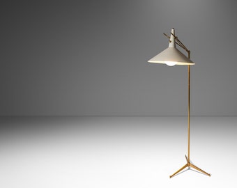 Rare Mid-Century Modern Model E-11 Floor Lamp by Paul McCobb for Directional, USA, c. 1950's