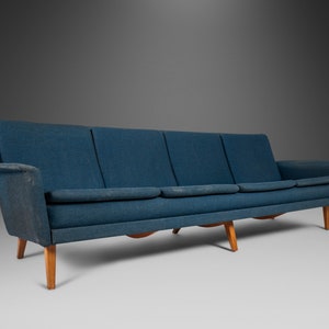 Mid Century Modern Four-Seat Sofa by Folke Ohlsson & Fritz Hansen, Denmark, c. 1960&#39;s