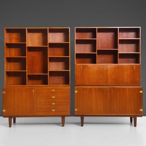 A Pair of Peter Lovig Nielsen for Dansk Designs Wall Unit / Room Dividers / Bookcases, c. 1950s image 1
