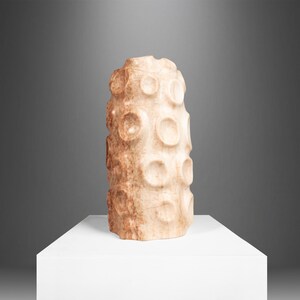 Modern Abstract Sculpture in Solid Alabaster 'Tenticle' by Mark Leblanc 1/8, USA image 10