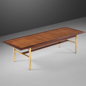 Drexel Sun Coast Brass Coffee Table by Kipp Stewart & Stewart McDougall, USA, c. 1950's image 1