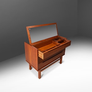 Nils Jonsson Teak Vanity / Dresser for Torring Møbelfabrik Produced by HJN Mobler, Denmark, c. 1960's image 1