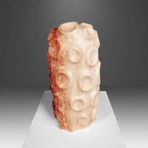 Modern Abstract Sculpture in Solid Alabaster 'Tenticle' by Mark Leblanc 1/8, USA image 1