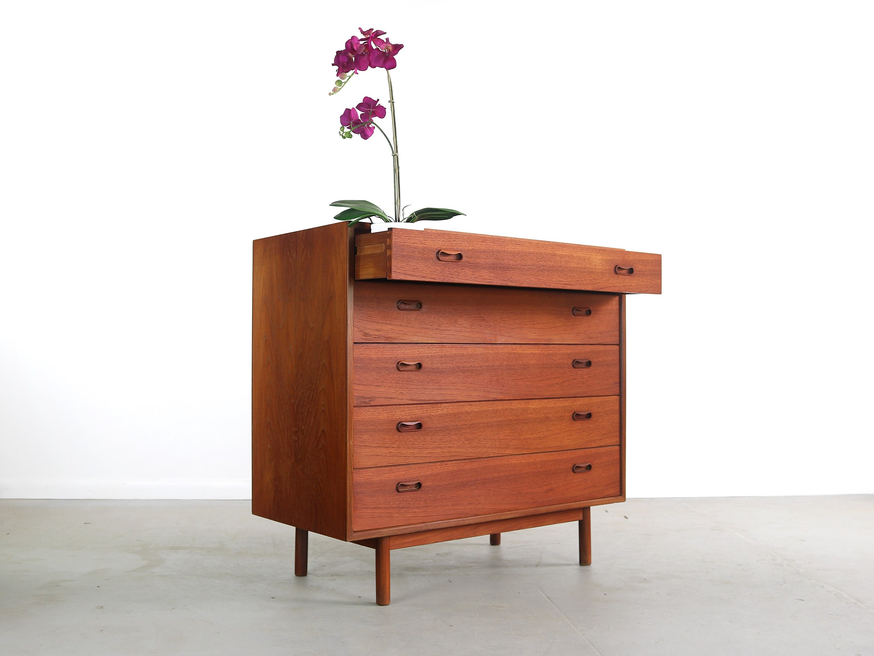 Peter Hvidt Orla Molgaard Nielsen Tall Boy Dresser Chest Etsy