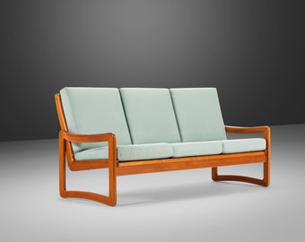 Solid Teak Danish Modern 3- Seater Sofa by Sun Cabinet, c. 1980's