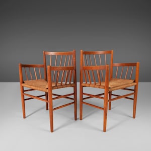 A Set of Four 4 Dining Chairs by Jørgen Baekmark for FDB Møbler, Denmark, c. 1950s image 5