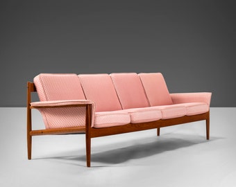 Mid Century Easy Lounge Couch by Holstebro Möbelfabrik Solid Teak