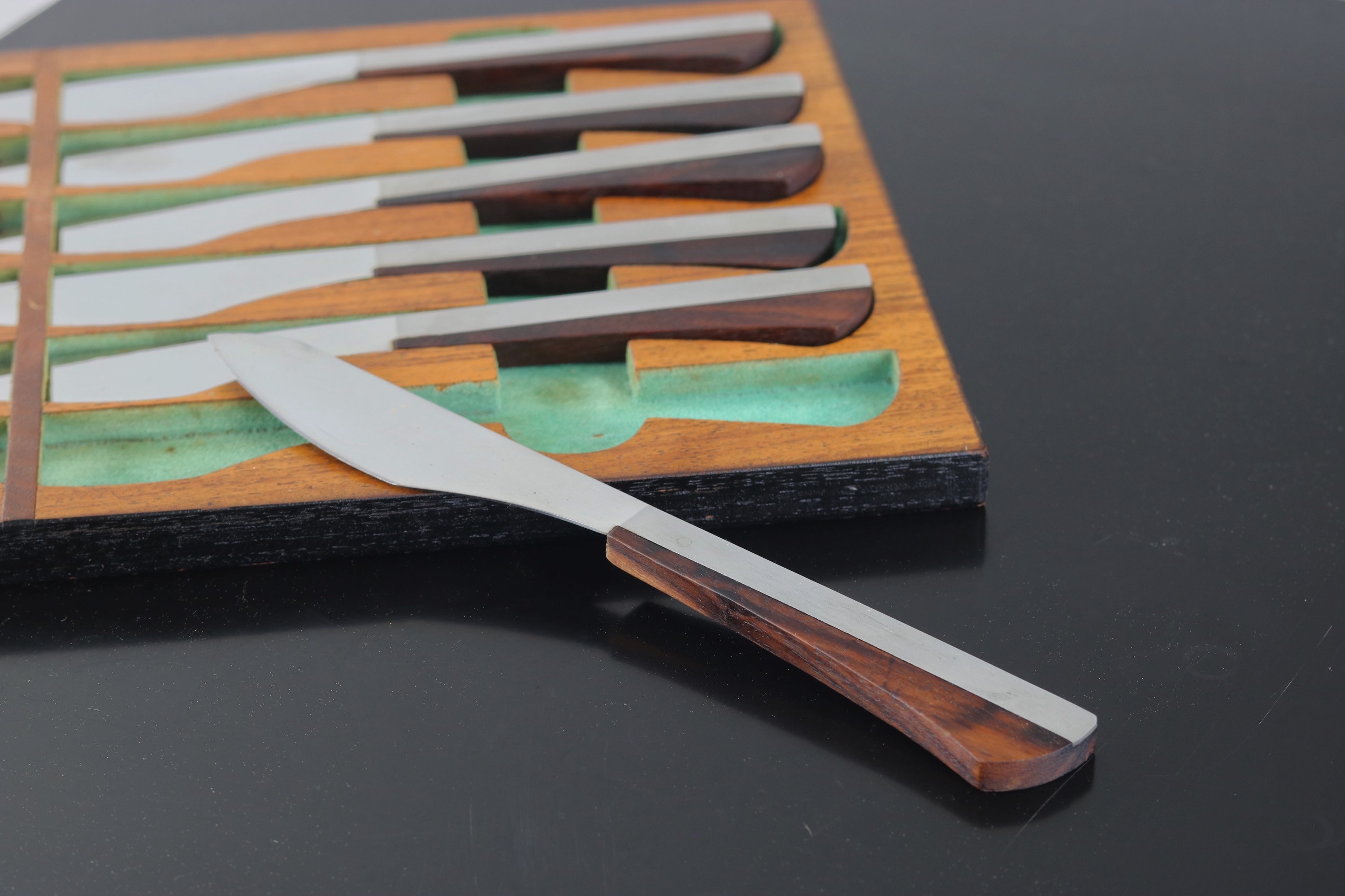 Mid Century Modern Wall Hanging Knife Set in Brazilian Etsy
