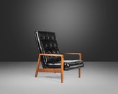 Stately High Back Lounge Chair Attributed to Milo Baughman, USA, c. 1950 39 s