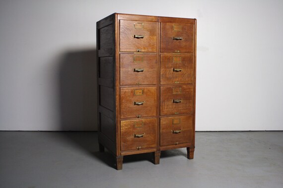 Flash Sale Stunning Oak Library Bureau Filing Cabinet From Etsy