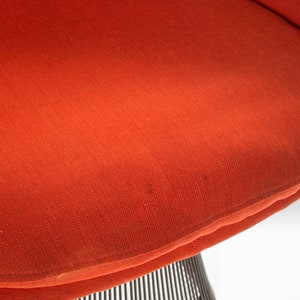 Set of Two 2 Lounge Chairs by Warren Platner for Knoll in Original Red Knoll Fabric, c. 1966 image 9