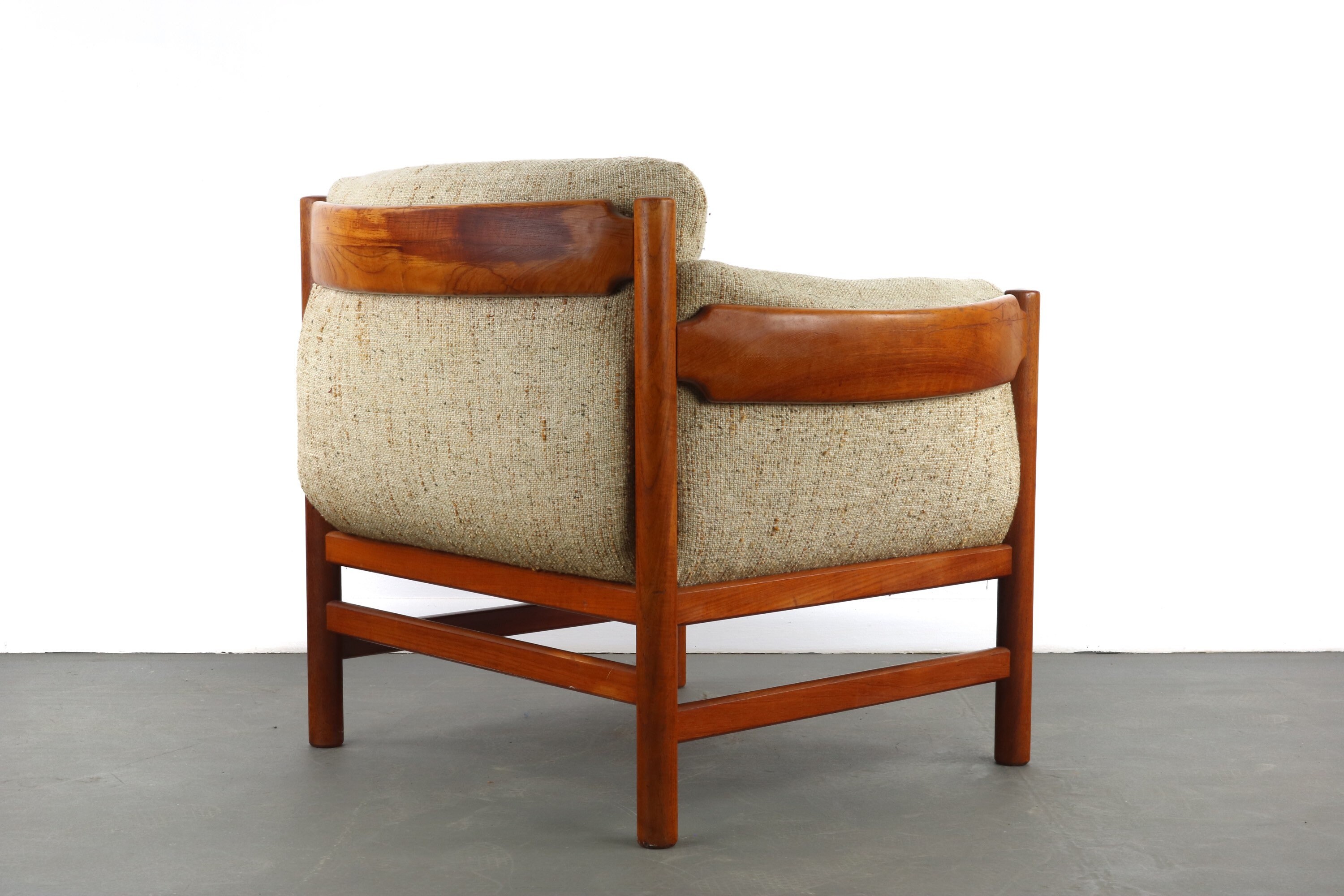 Silla de salón moderna danesa de mediados del siglo en teca de | Etsy