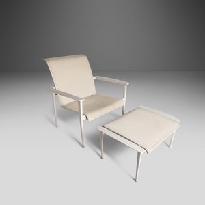 Flight Sling Stacking Lounge Chair w/ Ottoman by Brown Jordan, USA, c. 2011 image 3