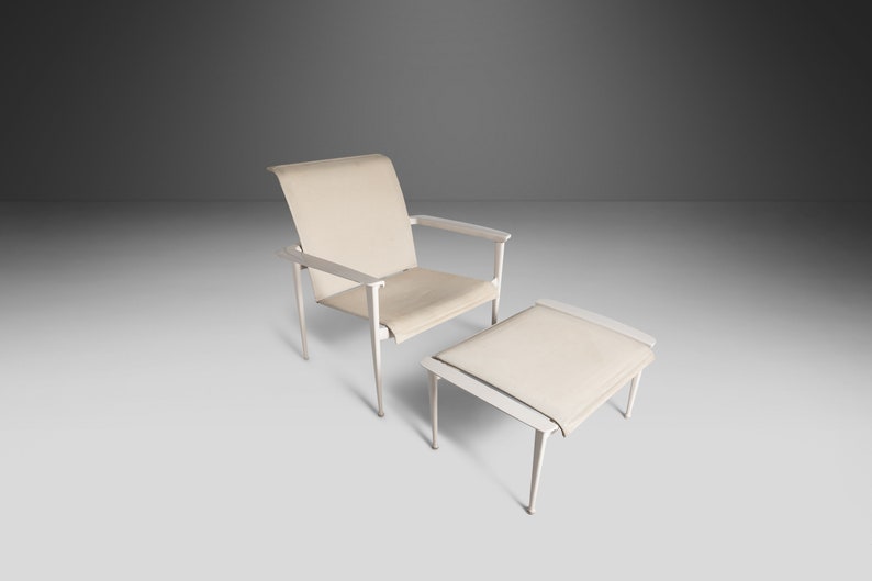 Flight Sling Stacking Lounge Chair w/ Ottoman by Brown Jordan, USA, c. 2011 image 3