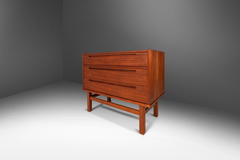 Nils Jonsson Teak Vanity / Dresser for Torring Møbelfabrik Produced by HJN Mobler, Denmark, c. 1960's image 3