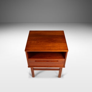 Nightstand / End Table in Teak by Nils Jonsson for Torring Møbelfabrik Produced by HJN Mobler, Denmark, c. 1960's image 4