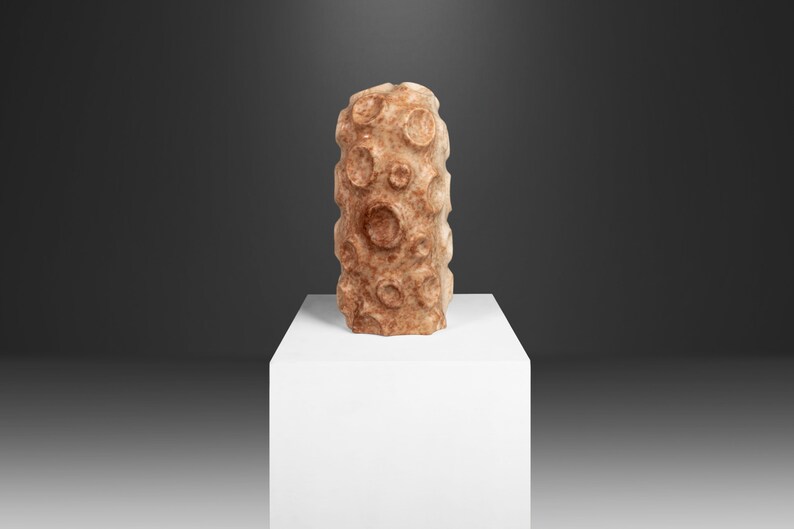 Modern Abstract Sculpture in Solid Alabaster 'Tenticle' by Mark Leblanc 1/8, USA image 4