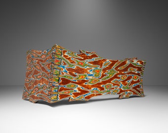 Organic Modern Studio Craft Bentwood Asymmetrical Abstract Bench by Jeremy Dunklebarger, USA